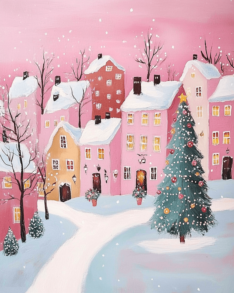 Christmas Snow Scenery Paint by Numbers #21