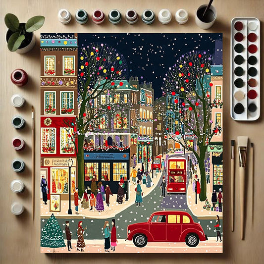 Christmas Snow Scenery Paint by Numbers #22