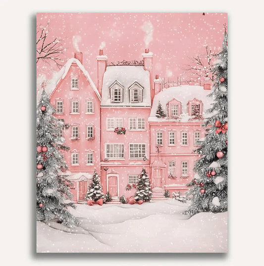 Christmas Snow Scenery Paint by Numbers #23