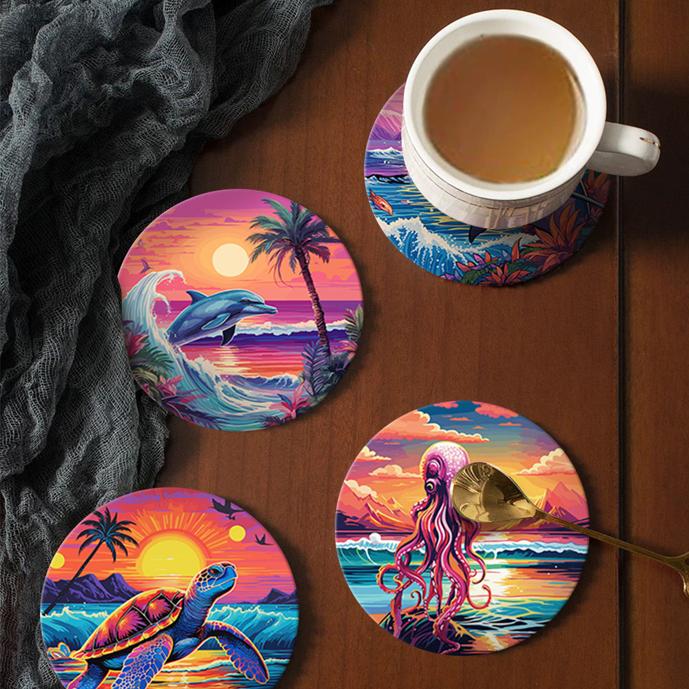 Paint by Numbers Coasters #5