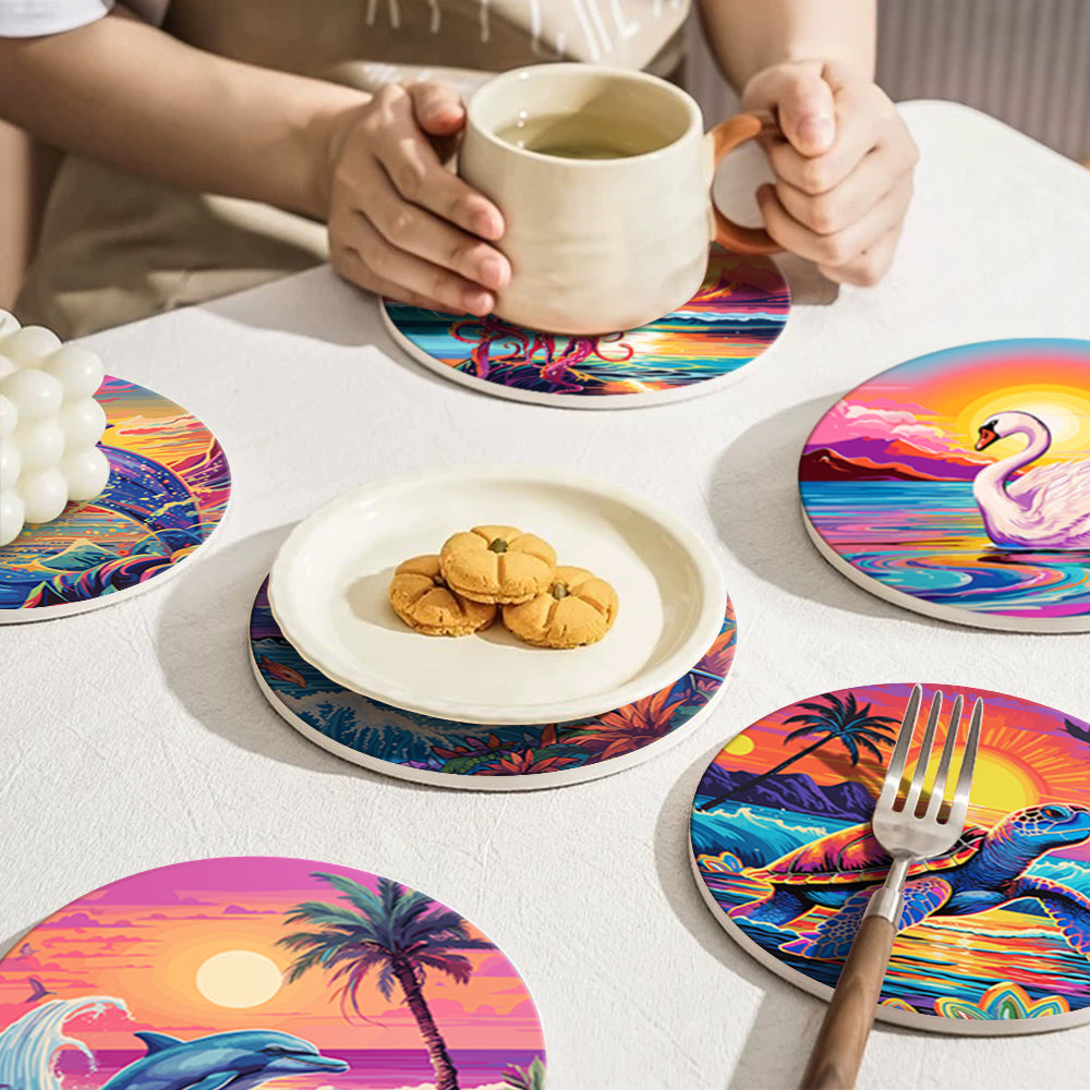 Paint by Numbers Coasters #5