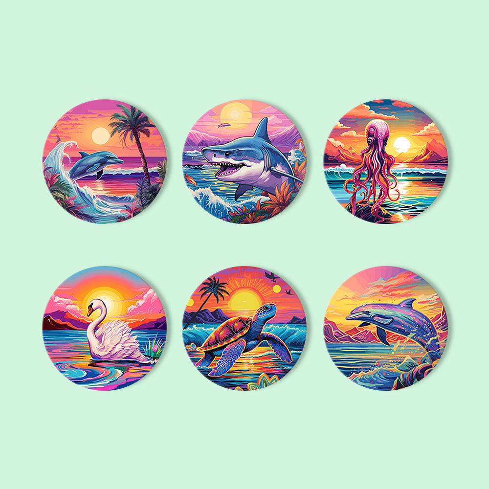 Paint by Numbers Coasters #5