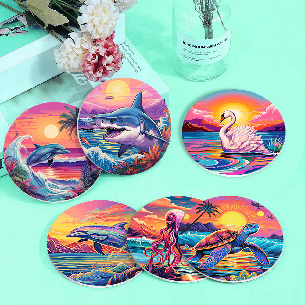 Paint by Numbers Coasters #5