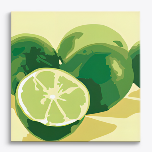 Lime Composite Mini Paint by Numbers  (8"x8" / 20x20cm）