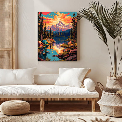 Landscape Camping Dreams paint by numbers