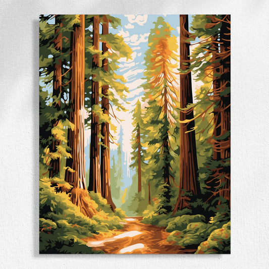 Exploring the Forest paint by numbers