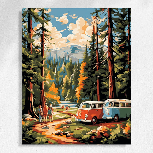 Camping Time paint by numbers