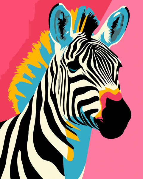 abstract zebra