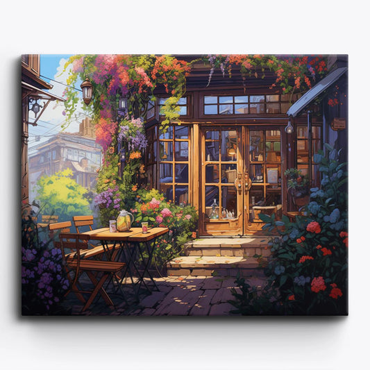 Cafe Garden Paint by Numbers