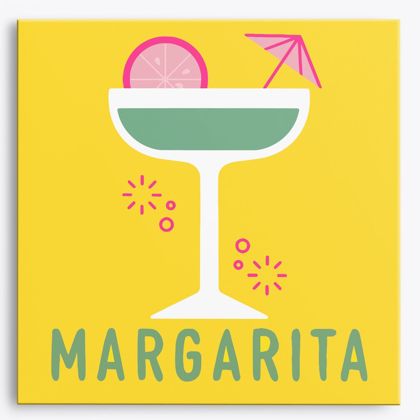 Margarita Magic Mini Paint by Numbers (8"x8" / 20x20cm）