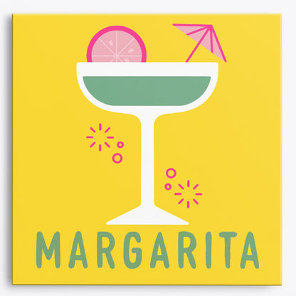 Margarita Magic Mini Paint by Numbers (8"x8" / 20x20cm）