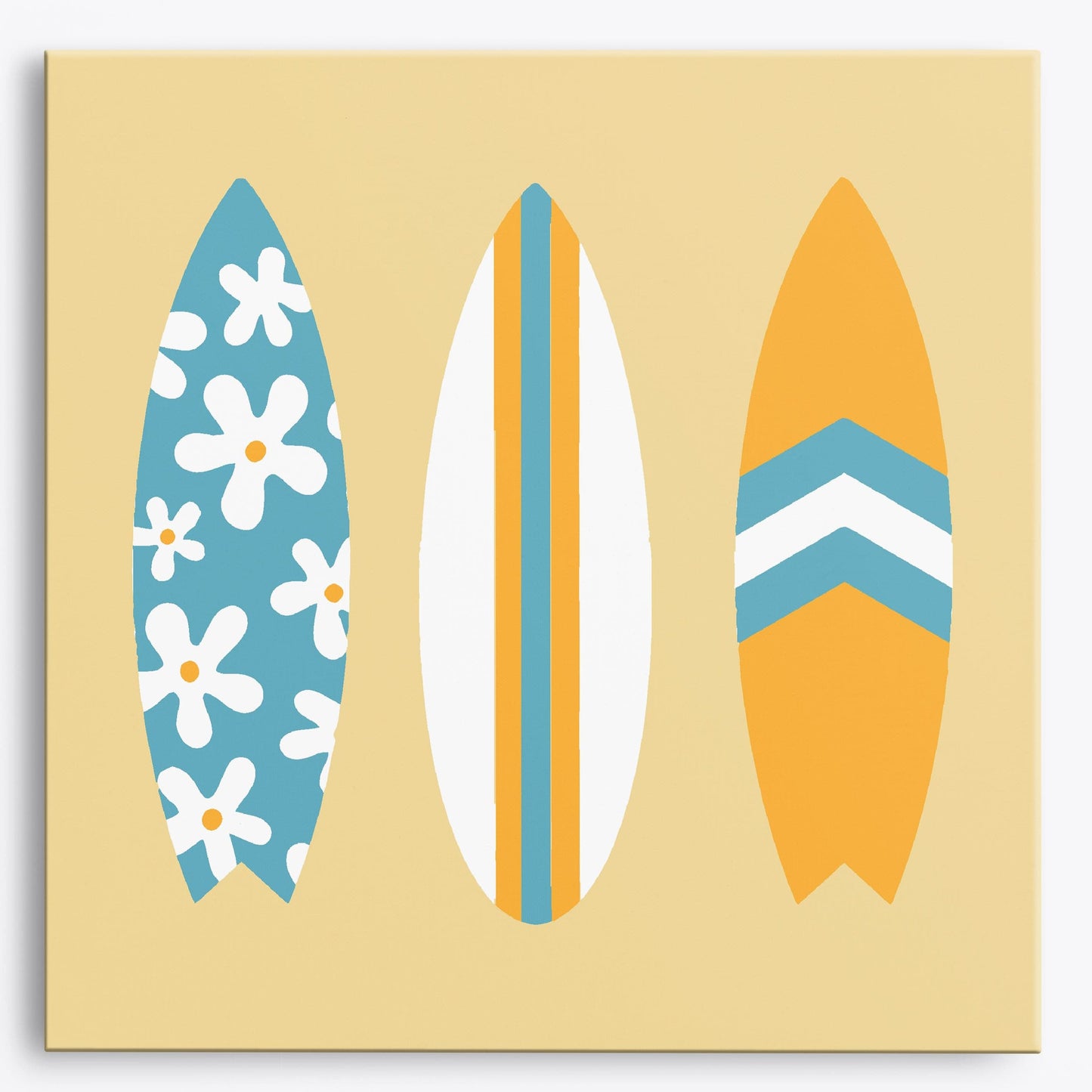 Surfboard Splash Mini Paint by Numbers (8"x8" / 20x20cm)