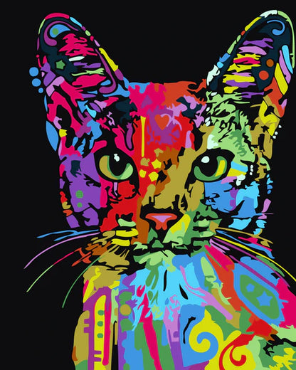 colorful cat