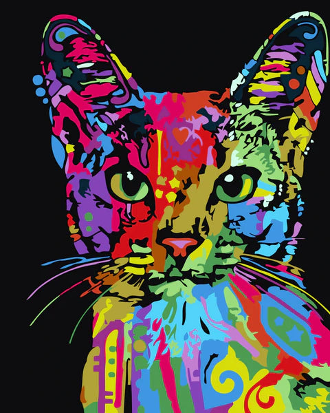 colorful cat