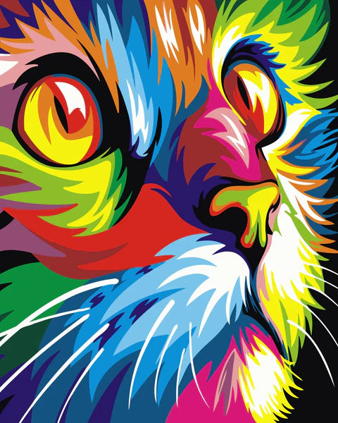 colorful kitten