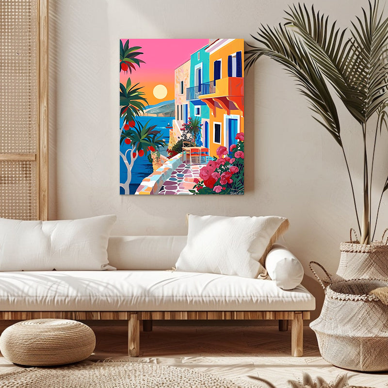 "Colorful City" Paint by Numbers #7