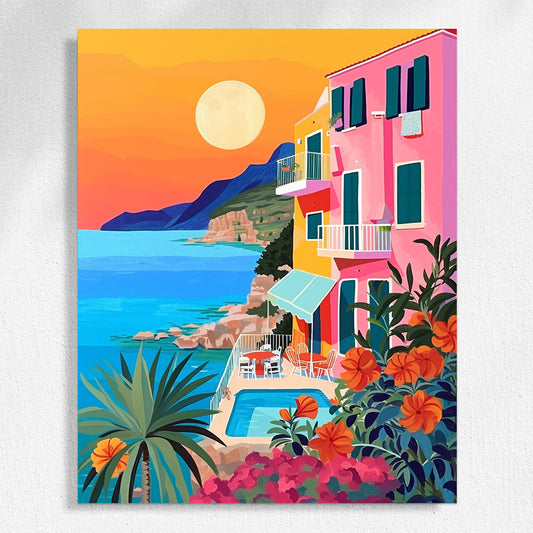 "Colorful City" Paint by Numbers #8
