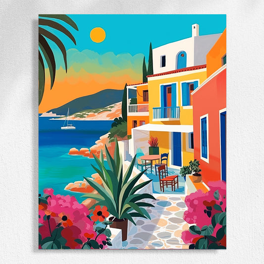 "Colorful City" Paint by Numbers #9