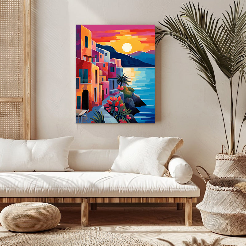 "Colorful City" Paint by Numbers #10