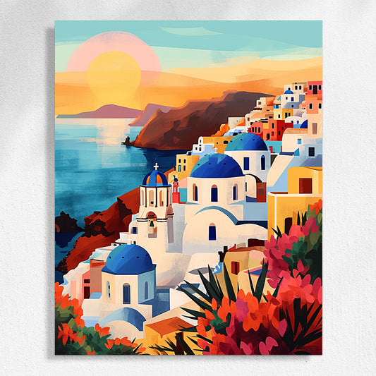 "Colorful City" Paint by Numbers #2