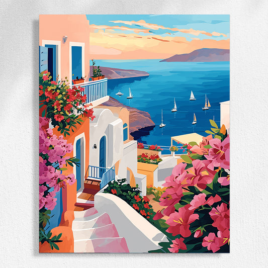 "Colorful City" Paint by Numbers #11