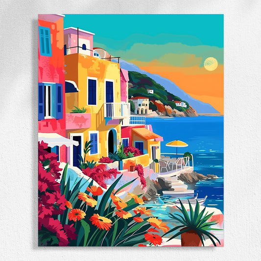 "Colorful City" Paint by Numbers #17