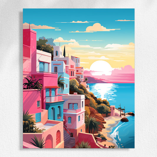 "Colorful City" Paint by Numbers #13