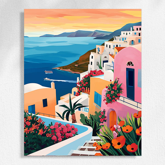 "Colorful City" Paint by Numbers #14