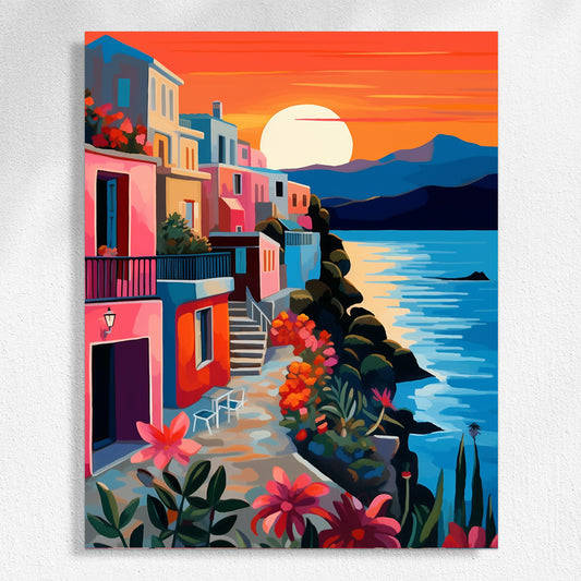 "Colorful City" Paint by Numbers #15