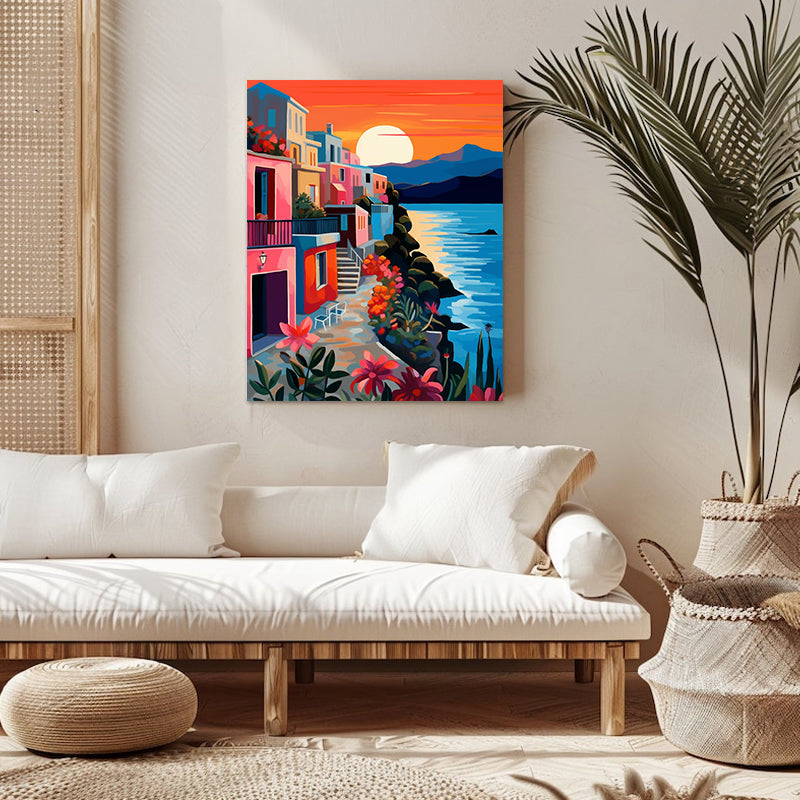 "Colorful City" Paint by Numbers #15