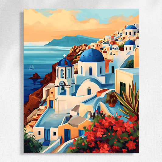 "Colorful City" Paint by Numbers #16