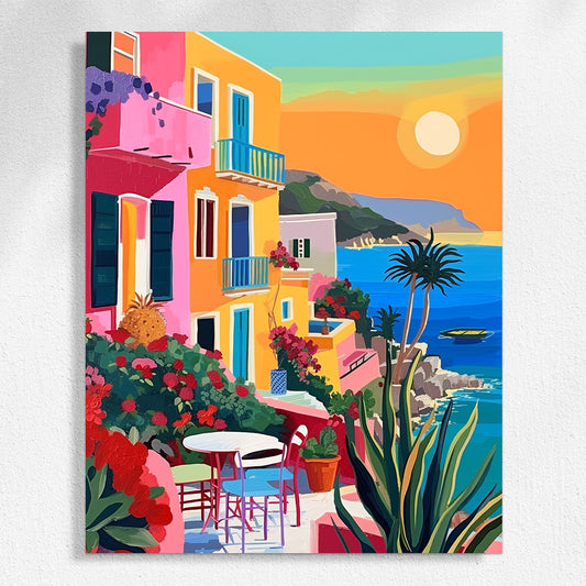 "Colorful City" Paint by Numbers #19