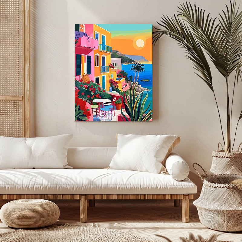 "Colorful City" Paint by Numbers #19