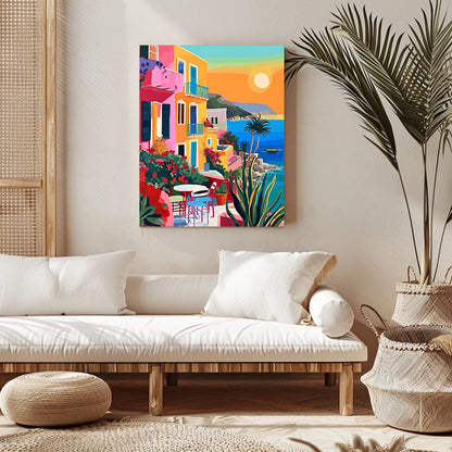 "Colorful City" Paint by Numbers #19
