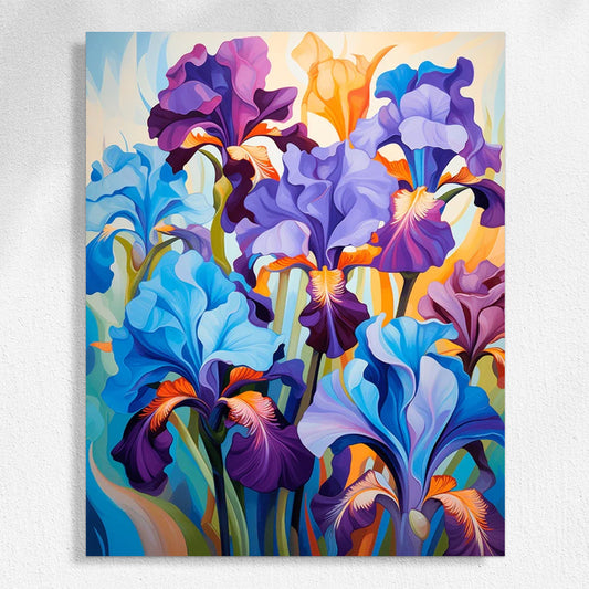 "Colorful Flowers" Paint by Numbers #5