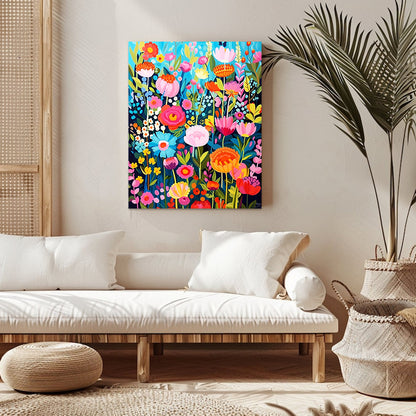 "Colorful Flowers" Paint by Numbers #10