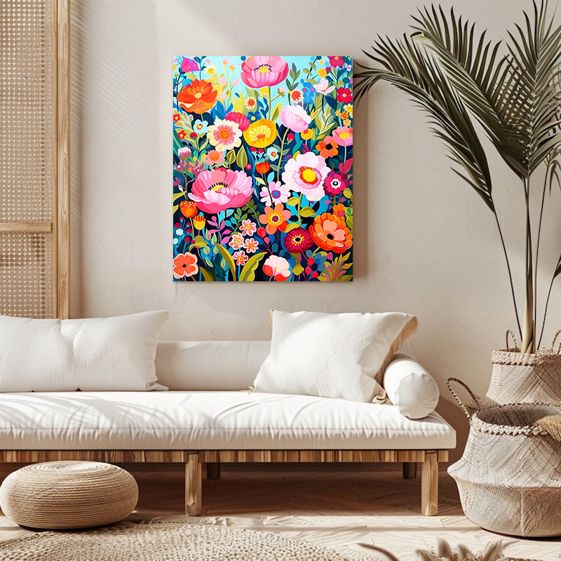 "Colorful Flowers" Paint by Numbers #11