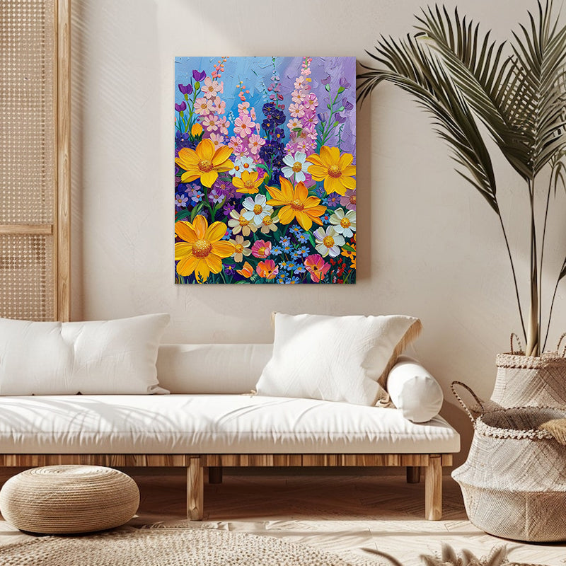 "Colorful Flowers" Paint by Numbers #17