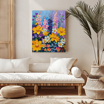 "Colorful Flowers" Paint by Numbers #17