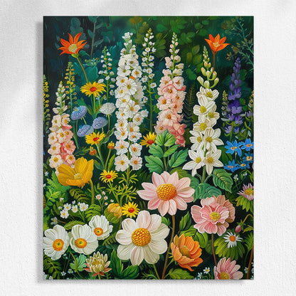 Flores de colores: pintura por números n.° 20 