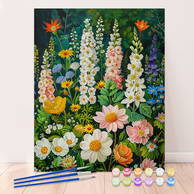 Flores de colores: pintura por números n.° 20 