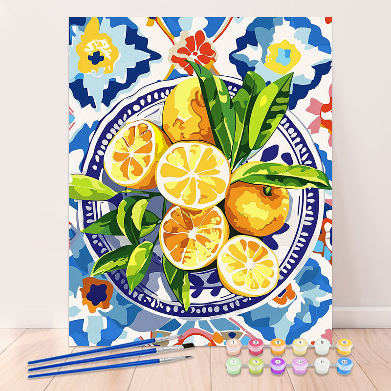 "Colorful Fruit" Paint By Numbers #10