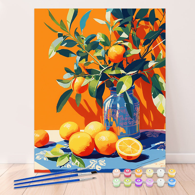 "Colorful Fruit" Paint By Numbers #1