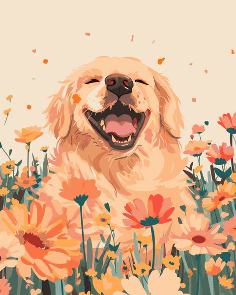 happy retriever
