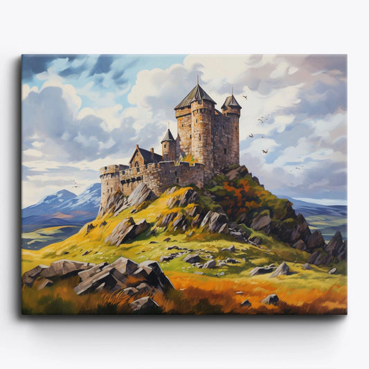 Hill's Castle Retreat Paint by Numbers