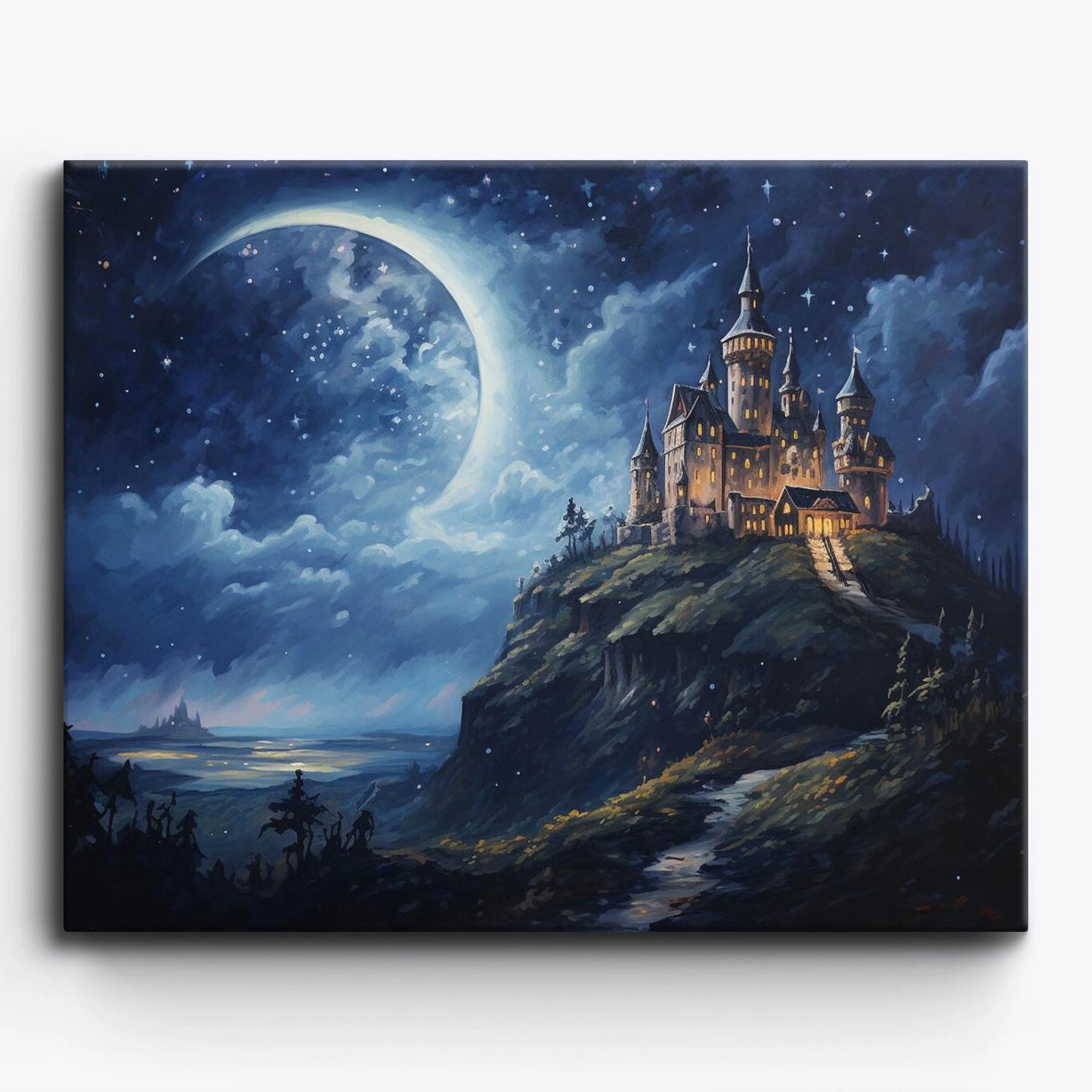 Moonlight Castle Sonata Paint by Numbers