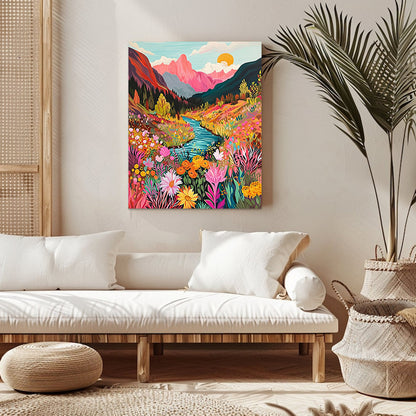 "Colorful Mountaion" Paint By Numbers #10