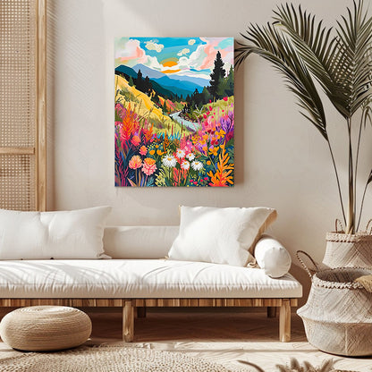 "Colorful Mountaion" Paint By Numbers #11