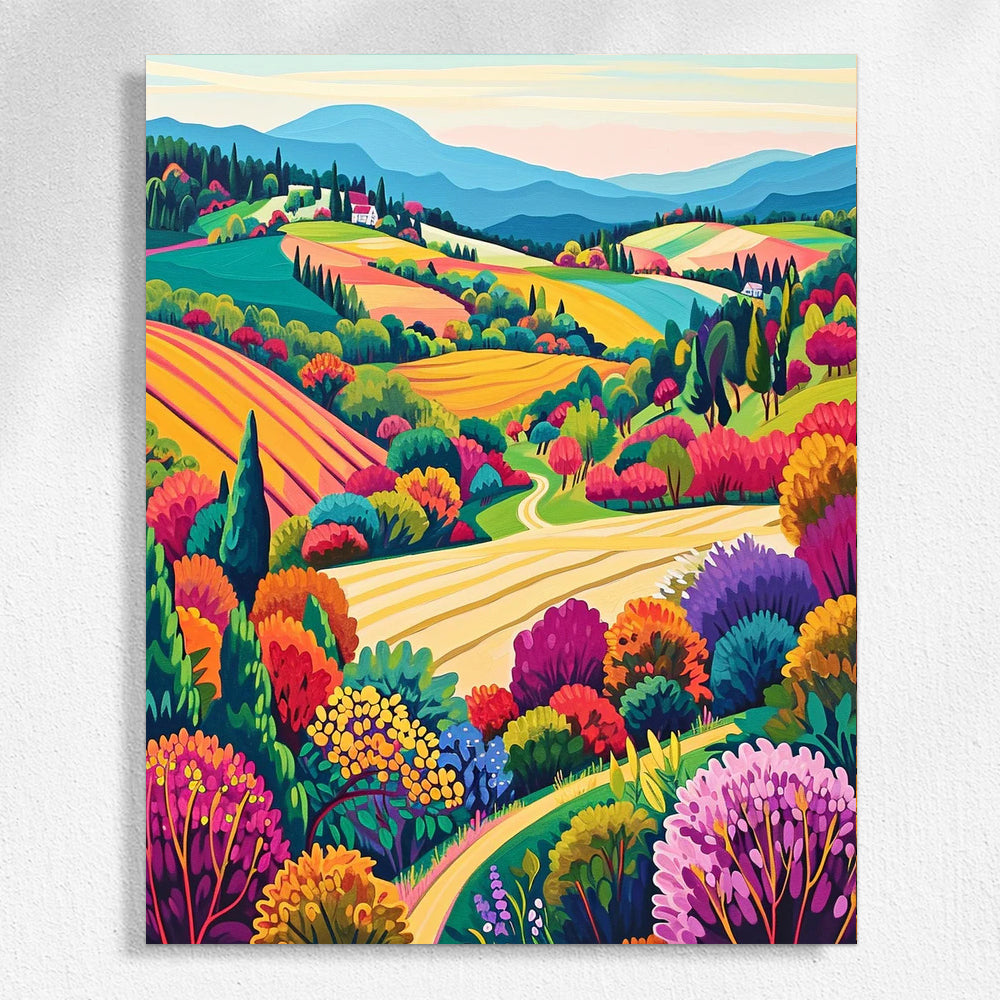 "Colorful Mountaion" Paint By Numbers #15