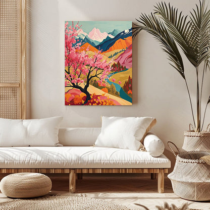 "Colorful Mountaion" Paint By Numbers #16